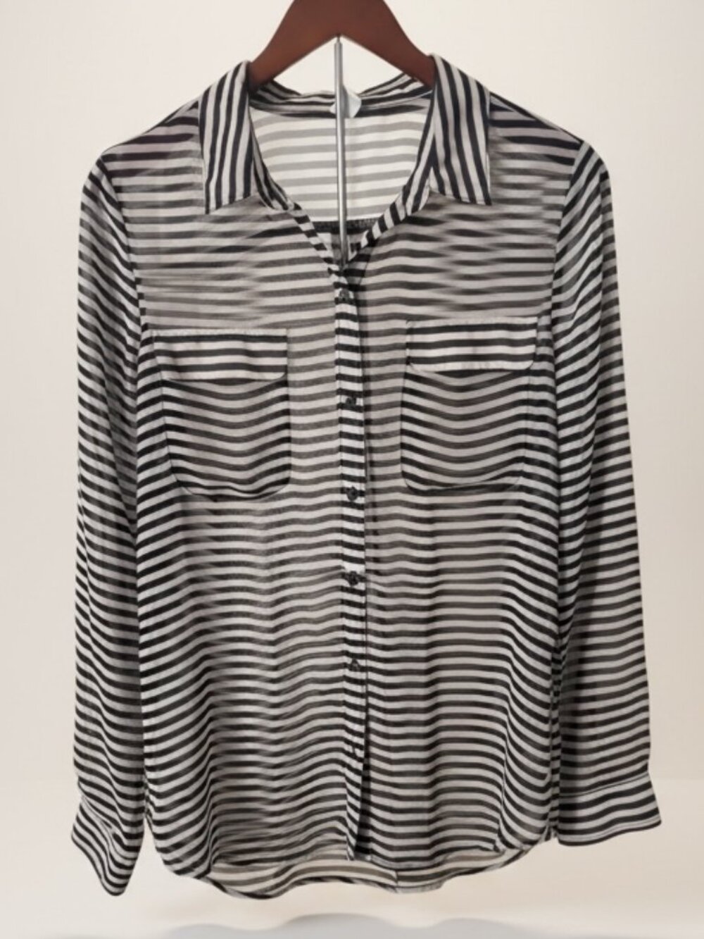 Old Nav Chiffon Button-Down Shirt